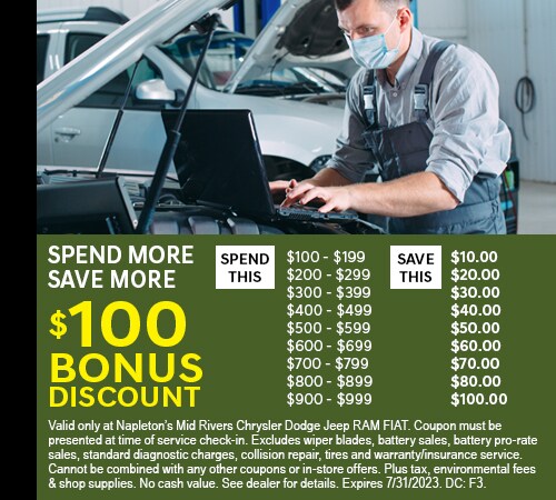 $100 Bonus Discount