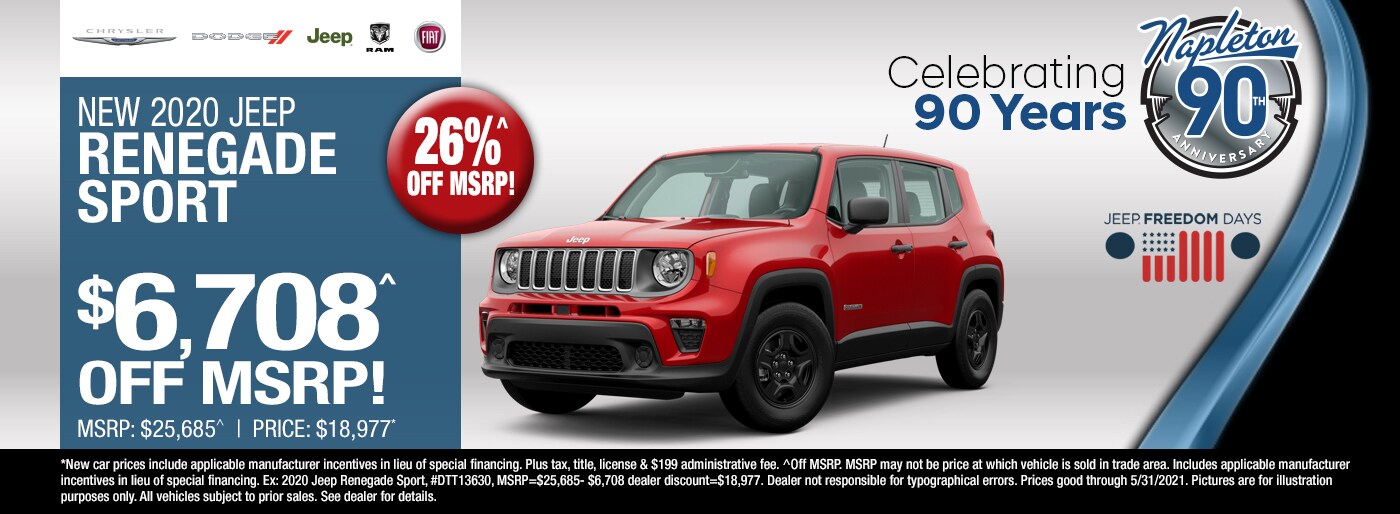 New 2020 Jeep Renegade Sport