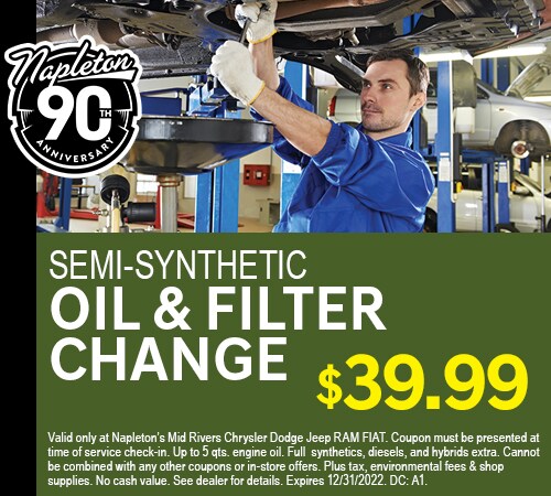 Semi Synthetic Oil & Filter Change