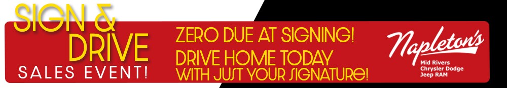 Sign & Drive Sales Event