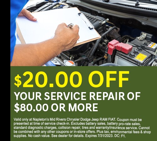 $20 Off Your Service Repair of $80 or More