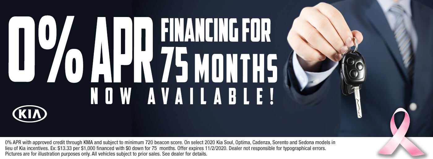 0% APR for 75 Month Available