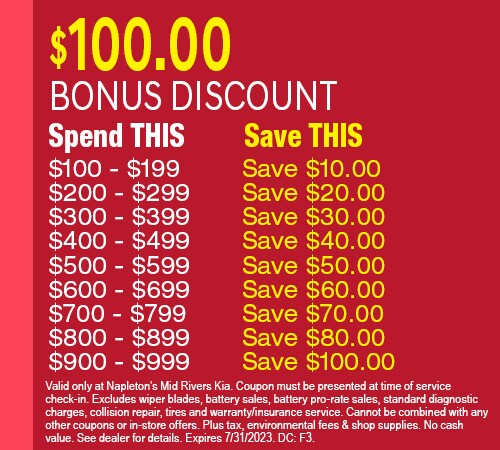 $100 Bonus Discount