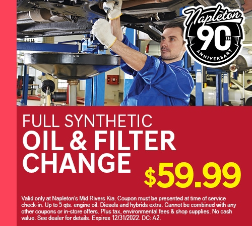 Full Synthetic Oil & Filter Change Coupon
