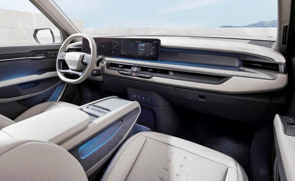 2024 kia ev9 white interior 2024 kia ev9 interior color