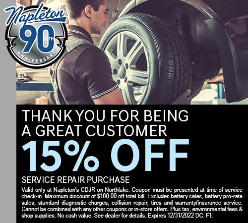 15% Off Service Repair Purchase Coupon