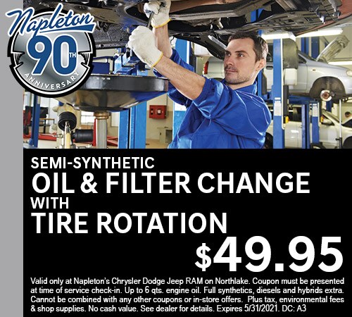 Oil & Filter Change with Tire Rotation