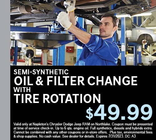 Semi-Synthetic Oil and Filter Change