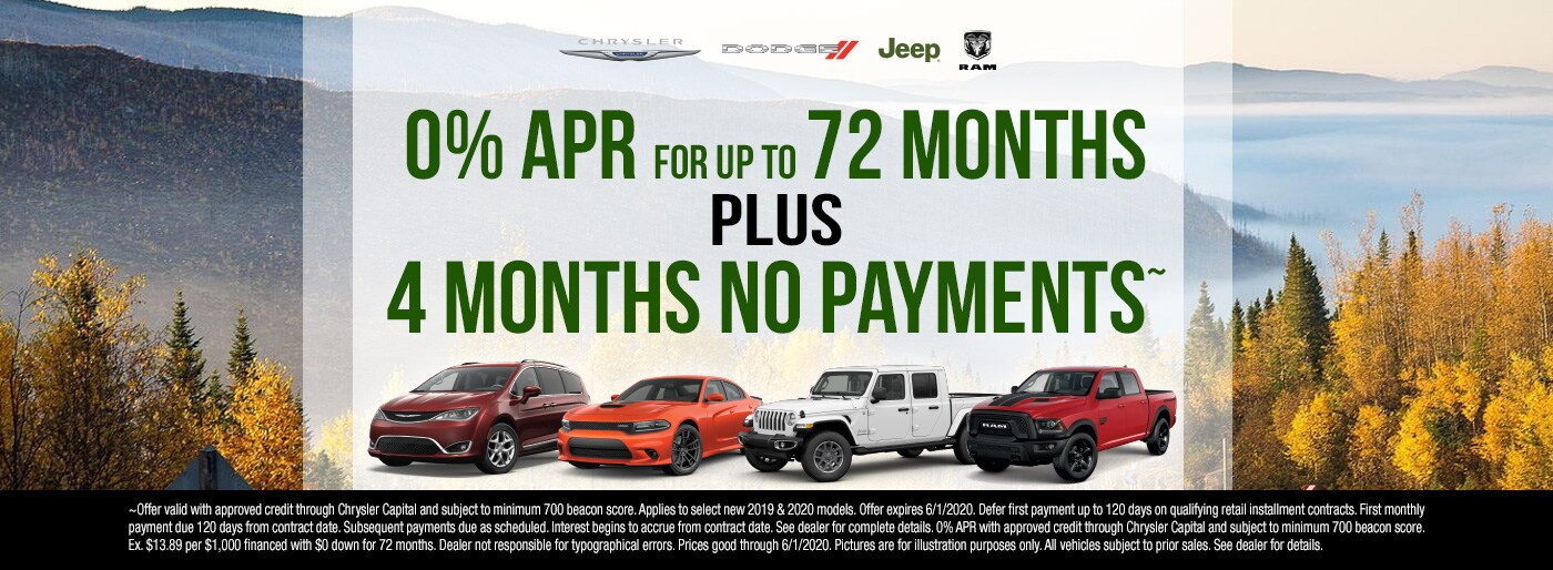 0% APR Plus 4 Months Payments