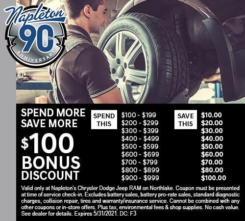 Spend More. Save More. $100 Bonus Discount.