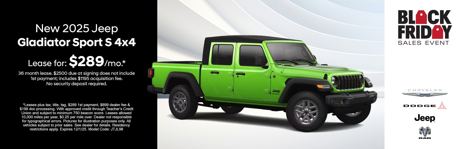 New%202025%20Jeep%20Gladiator%20Sport%20S%204x4 New 2025 Jeep Gladiator Sport S 4x4