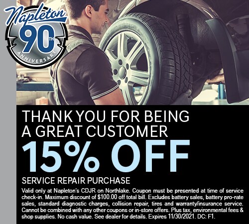 15% Off Service Repair Coupon