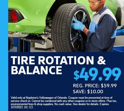 Tire Rotation and Balance Coupon