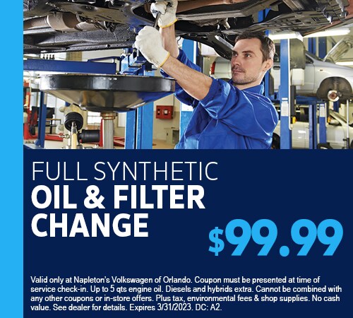 Full Synthetic Oil and Filter Change