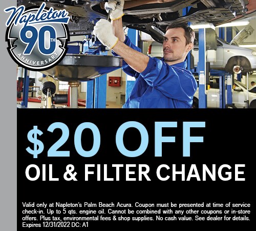 $20 Off Oil & Filter Change Coupon