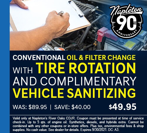 Conventional Oil and Filter Change