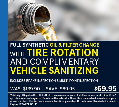 Synthetic Oil & Filter Change