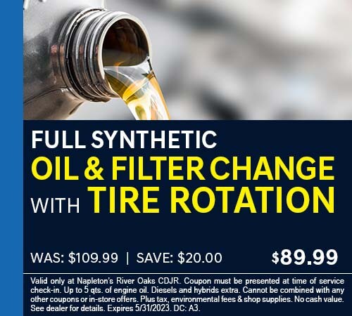 Full Synthetic Oil and Filter Change