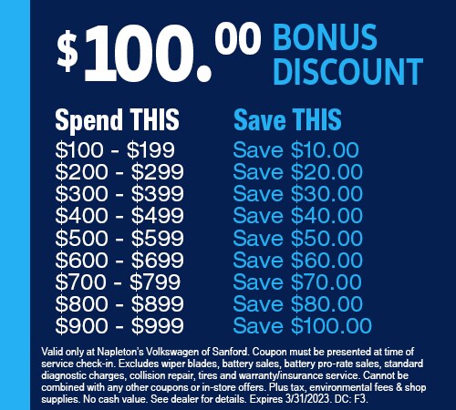 $100 Bonus Discount