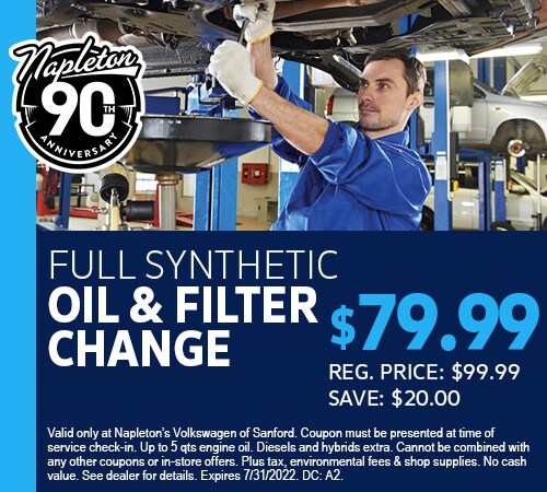 Full Synthetic Oil and Filter Change Coupon