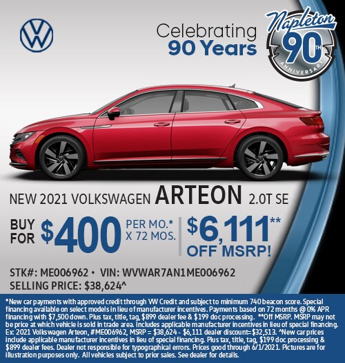 New 2021 Volkswagen Arteon