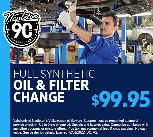 Full Synthetic Oil & Filter Change Coupon