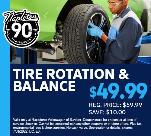 Tire Rotation and Balance Coupon