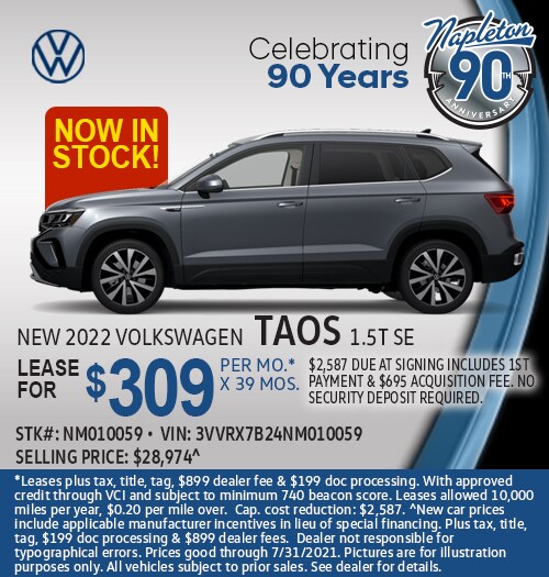 New 2022 VW Taos in Stock