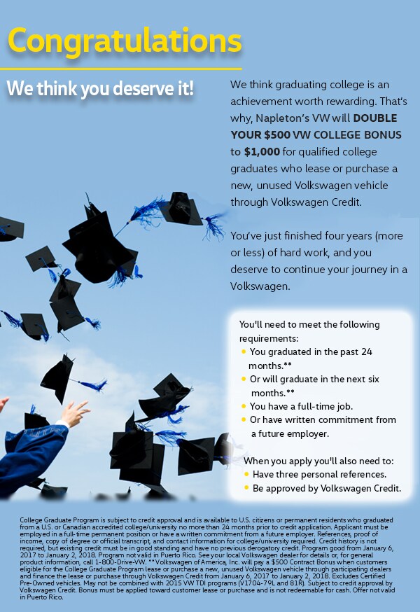 College Grad Bonus Landing Page
