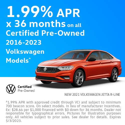 1.99% APR for 36 Months on select CPO available
