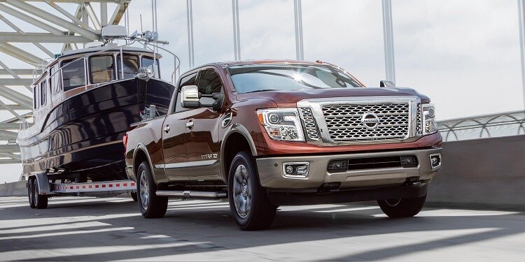 2018 Nissan Titan XD Exterior Design Nissan Titan XD Towing a Boat