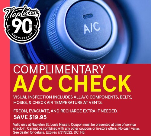 Complimentary A/C Check Coupon