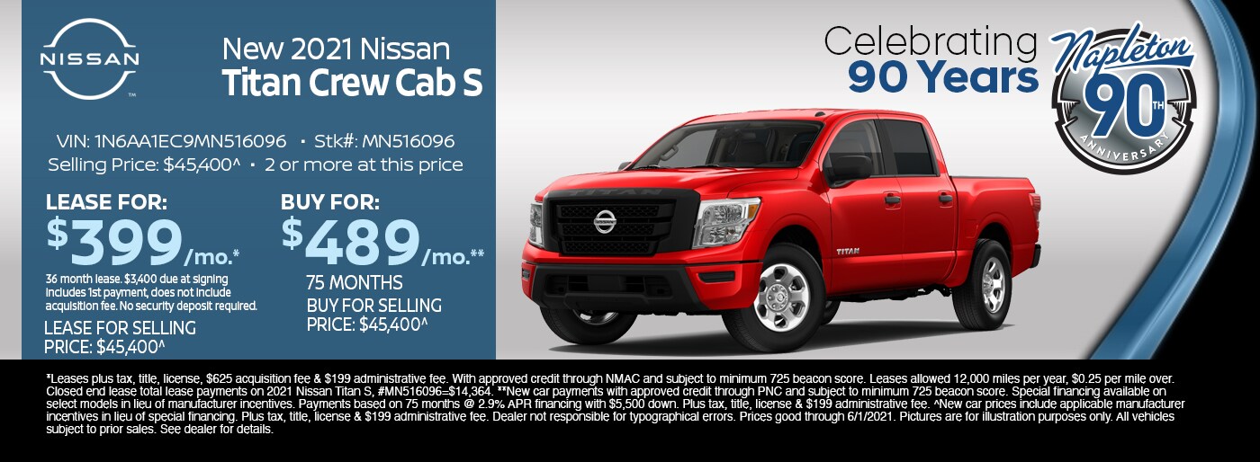 New 2021 Nissan Titan Crew Cab S