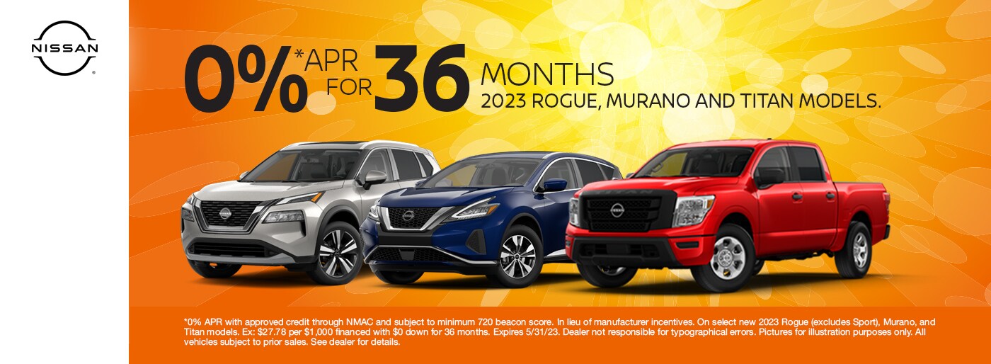 0% APR for 36 Months on Select 2023 Models