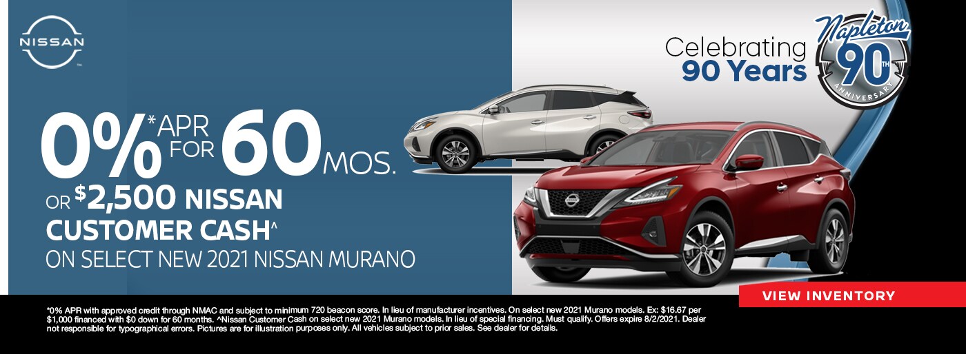 0% APR x 60 Months Available
