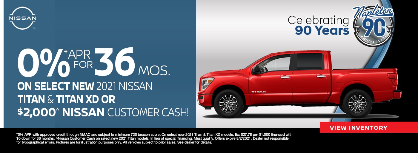 0% APR x 36 Months Available on Titan
