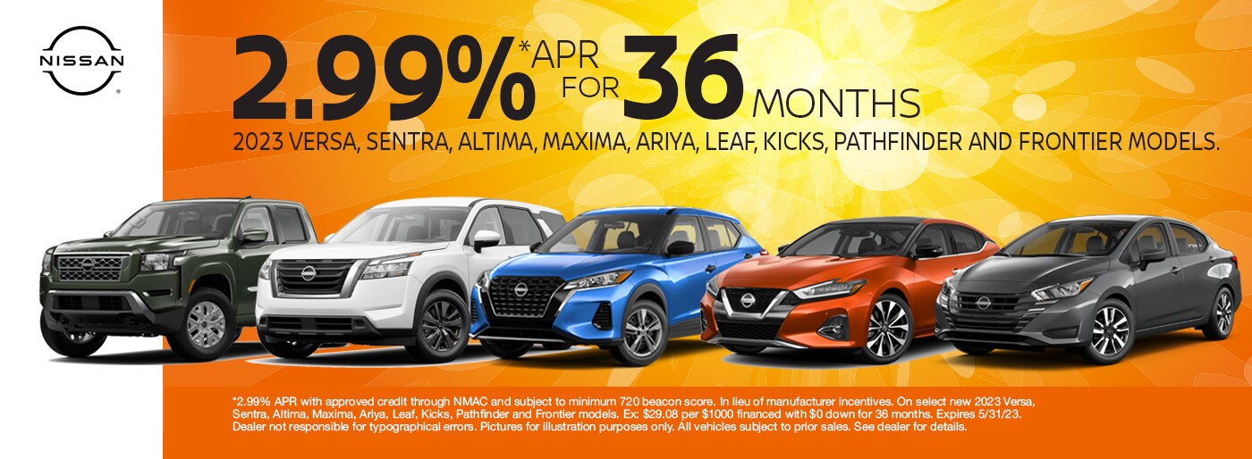 2.99% APR for 36 Months on Select 2023 Models