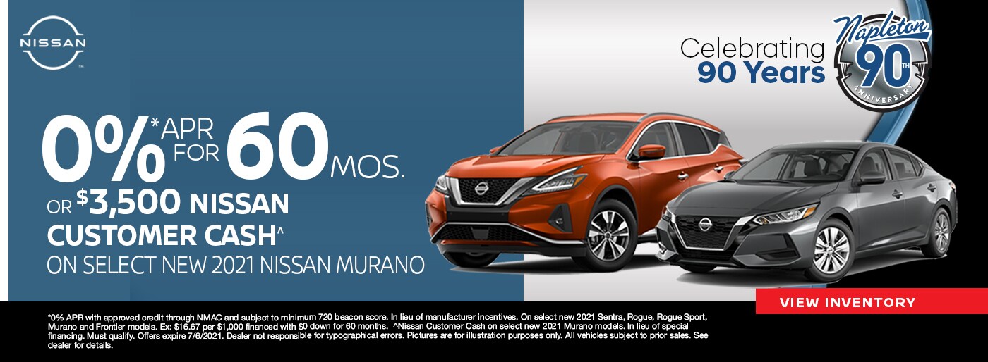 0% APR for 60 Months Available