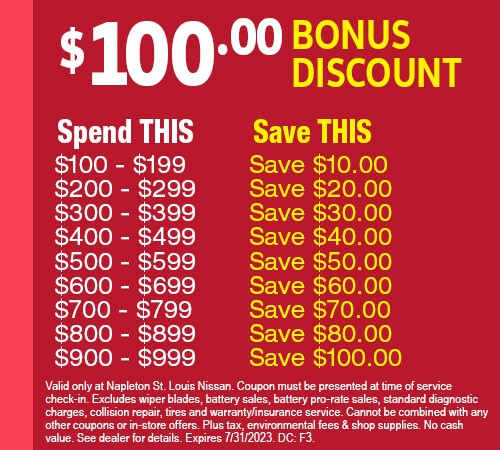 $100 Bonus Discount