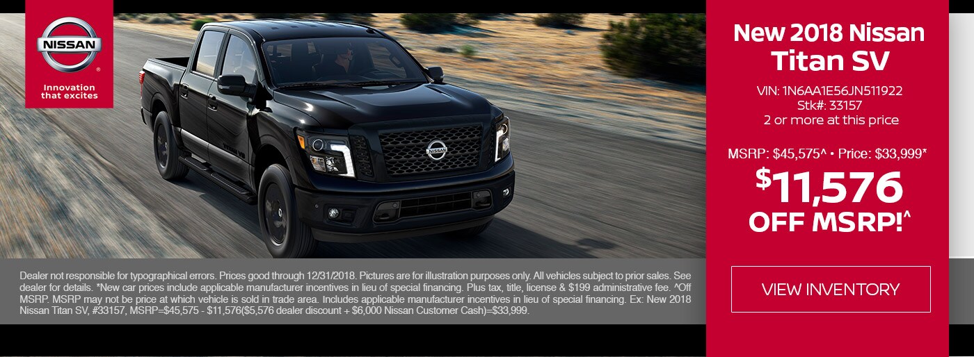 New 2018 Nissan Titan Deal 2018 NIssan Tital Deal