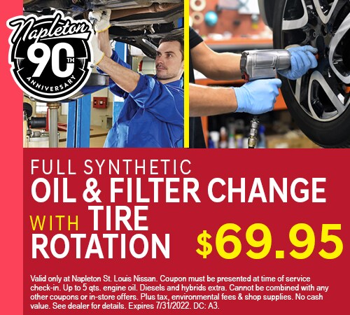 Full Synthetic Oil and Filter Change Coupon