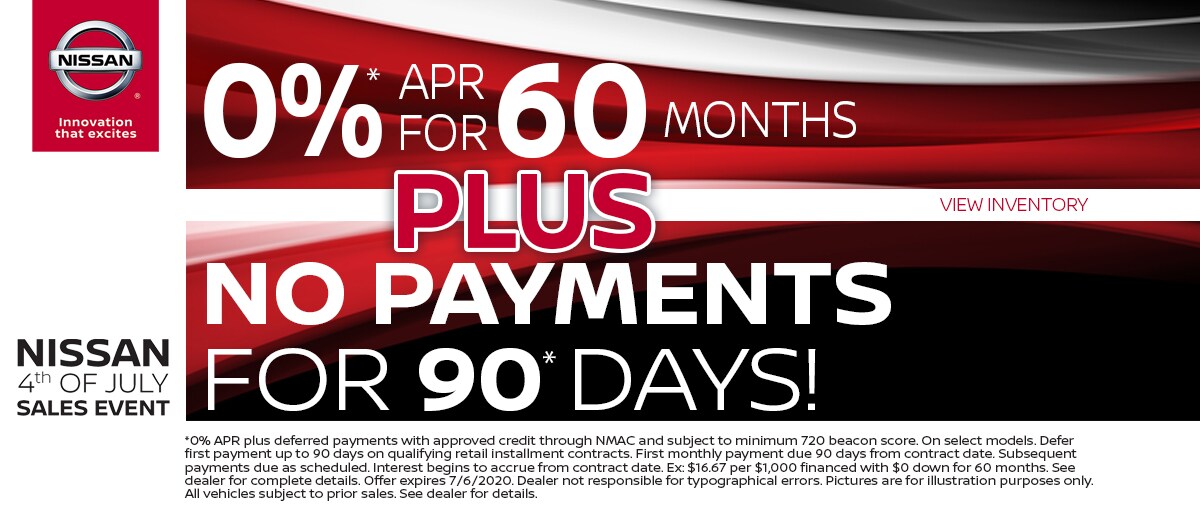 Nissan 4th of July Sales Event
