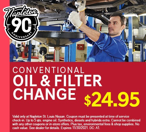 Conventional Oil and Filter Change Coupon