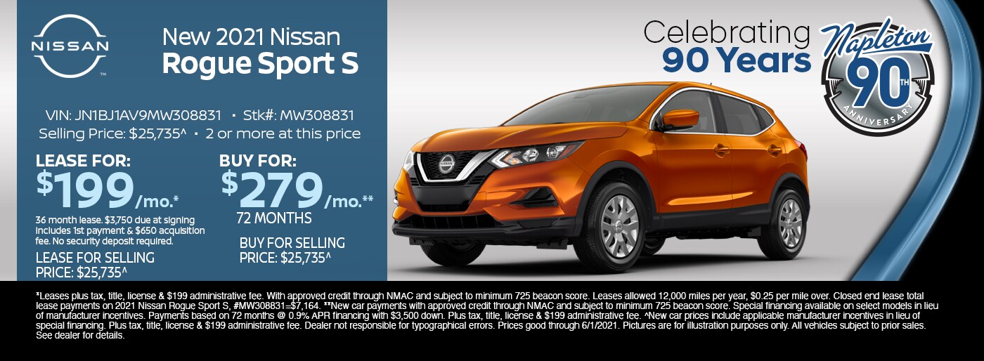 New 2021 Nissan Rogue Sport S