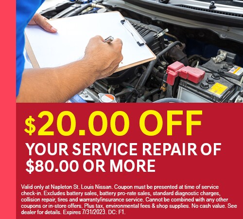 $20.00 Off Your Service Repair of $80 or more