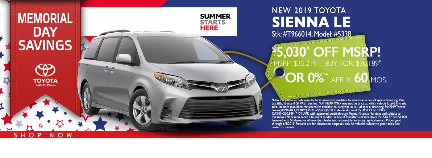New 2019 Toyota Sienna