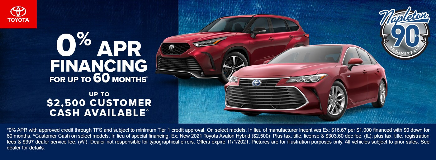0% APR Financing for up to 60 months