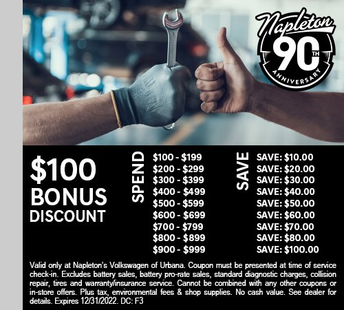 $100 Bonus Discount Coupon