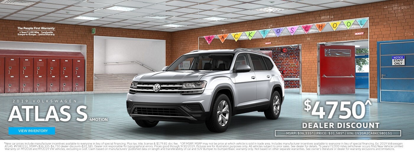 2019 Volkswagen Atlas S 4MOTION