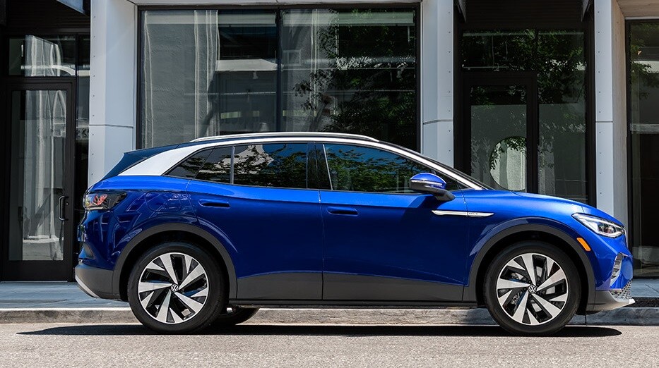 Blue Volkswagen ID.4 SUV Volkswagen ID.4 Electric near Urbana